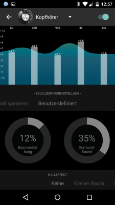 Der neue Equalizer von CyanogenMod 12 alias AudioFX.