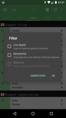 Über den passenden Filter schränkst du die Anzahl der Informationen drastisch ein.