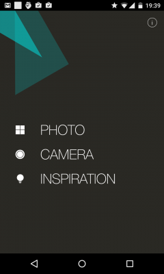Du öffnest die App und wählst entweder ein Foto aus deiner Galerie aus, oder machst mit deiner Kamera ein neues Bild.