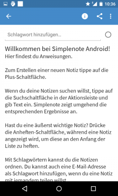 Durch die hinterlegte Anleitung machst du dich mit den Funktionen vertraut. 