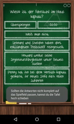 In der Normalen Variante hast du zwei Joker und zwei Leben.