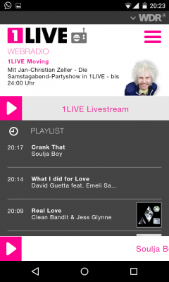 Im Webradio hörst du das aktuelle Radioprogramm.