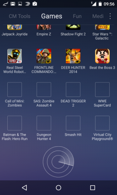Der Launcher unterbreitet dir Vorschläge für weitere Apps. 