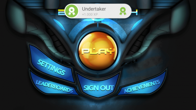 Das Hauptmenü der App mutet recht futuristisch an, das Spiel selbst ist etwas ruhiger.