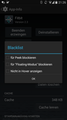 Auf Wunsch lassen sich bestimmte Apps von Funktionen auch ausnehmen.