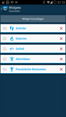 Das Garmin Dashboard ist individuell anpassbar.