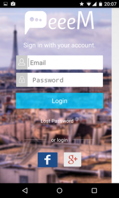 Nach erfolgter Anmeldung loggst du dich über deinen gewählten Account ein. 