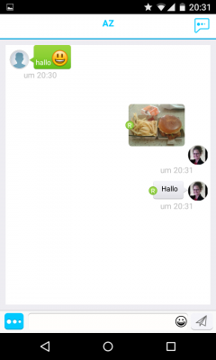 Ein mit Peeem geführter Chat.