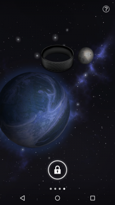 Die Displaysperre mit einem eigenen Hintergrund-Wallpaper.
