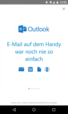 Bevor du deine E-Mail-Adresse angibst, erhältst du eine Übersicht aller Funktionen.