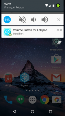 Mit dem Volume Button für Lollipop schaltest du das Handy ebenfalls stumm, wenn es denn funktioniert...