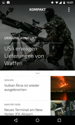 Per Swype wischt du durch die angebotenen Storys.