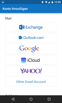 Per Klick auf den Button gibst du deine E-Mail-Adressen an.