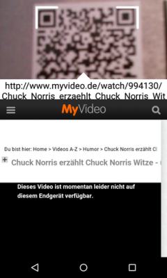 Durch das Scannen des Barcodes wirst du auf die dazugehörige Internet-Seite   weitergeleitet.