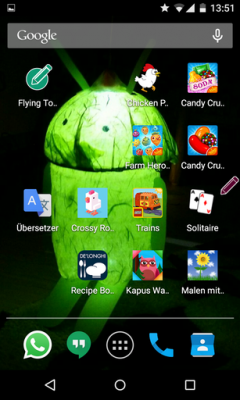 Durch einen Klick auf das “fliegende Icon” gelangst du zu deiner Liste.