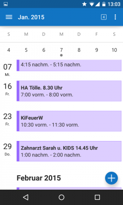 MS Outlook übernimmt deinen Kalender aus anderen E-Mail-Konten.