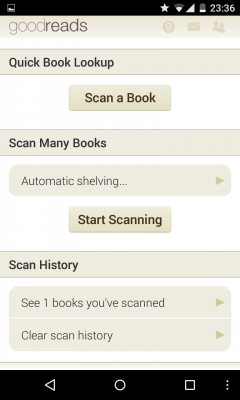 Um eigene Bücher deinen Listen hinzuzufügen scannst du sie per Barcode ein.