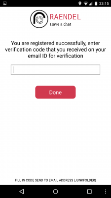 Über den Verifizierungs-Code schließt du die Registrierung ab.