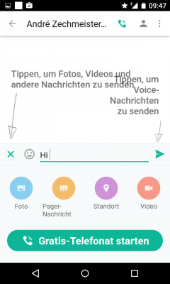 Mit Klick auf den Plus-Button wählst du eine der Optionen aus.