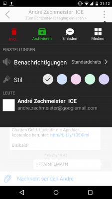 In den Einstellungen wählst du dein Nachrichten-Stil und die Benachrichtigungstöne aus. 