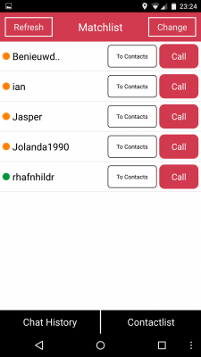 Anhand deiner Angaben schlägt dir die App diverse Gesprächspartner vor.