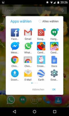 Um Apps zu verwalten klickst du den Button “Benachrichtigung ändern” an.