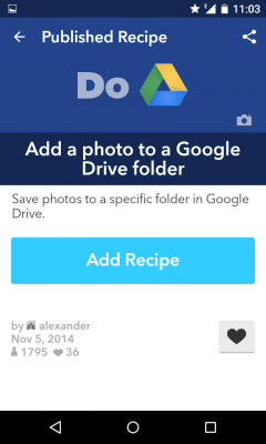 Sofern du dir ein Rezept ausgesucht hast, klickst du auf den Add Recipe-Button.