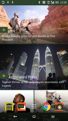 Alles kann, nichts muss. Blinkfeed lässt sich weiterhin auch als Homescreen benutzen.