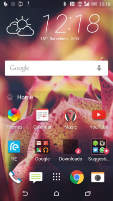 HTC Sense 7 auf dem HTC One M9. Auf den ersten Blick ist kein Alleinstellungsmerkmal von HTC Sense mehr zu erkennen.