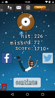 Die Erfolge lassen sich per Facebook oder Twitter teilen, auch Google Play Games ist in das Spiel integriert.