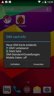 Das Aquaris E5 LTE kommt mit zwei SIM-Karten problemlos klar und ist zudem LTE-fähig.