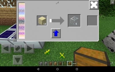 In wenigen Sekunden entsteht in diesem Ofen des Factorization Mods aus Sand Glas.