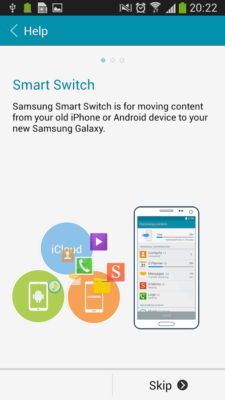Ebenfalls hast du die Möglichkeit Daten von deinem iPhone auf dein neues Samsung zu übertragen.