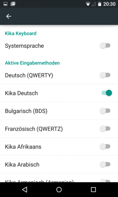 Als letzten Schritt wählst du die Sprache aus.