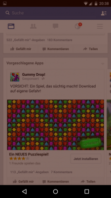 Dein Display mit zugeschaltetem Filter...