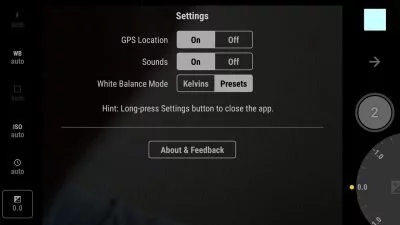 In den App-Einstellungen stellst du die GPS-Lokalisierung und den Ton ab.