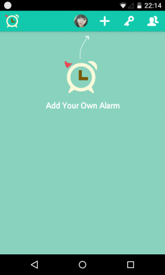 Über den Plus-Button fügst du deine Alarme hinzu.