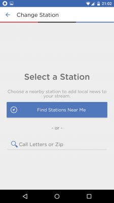 Sofern eine NPR Station in der Nähe ist findest du sie über den Button Change Station.