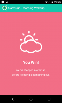 Nach erfolgreichem Beenden des Alarms hast du eine Challenge gewonnen und erhältst einen Punkt.