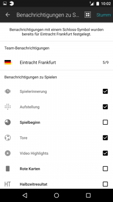 In den App-Einstellungen wählst du aus, wann eine Benachrichtigung erfolgen soll.