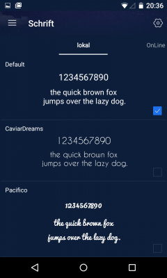 Kika Keyboard bietet dir unterschiedliche Schriftarten 