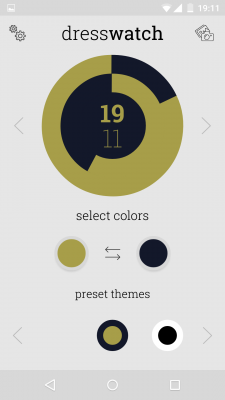 Die Farben lassen sich tauschen, zudem stehen fünf Uhrendesigns zur Auswahl.