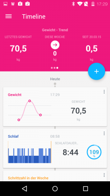 Die Angaben für das Gewicht kannst du von Hand eintragen, wenn du keine smarte Waage von Withings besitzt.