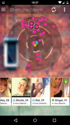 Mit Lovoo findest du Singles und allerlei mehr.