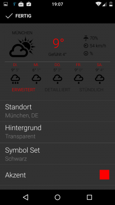 Die Einstellungen der App lassen keine Wünsche offen.