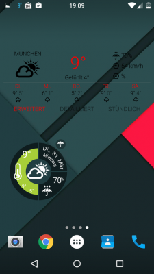 Die heißesten Wetter-Widgets gibt es bei 1Weather.