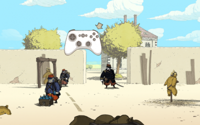 Spielst du mit einem Controller, dann erscheinen praktische Hilfen zur Bedienung.