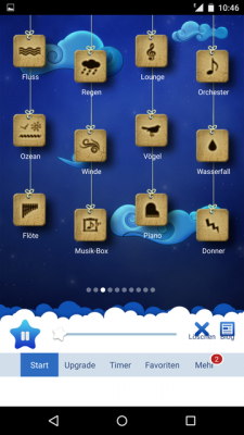Die App beinhaltet eine Vielzahl an unterschiedlichen Geräuschen.