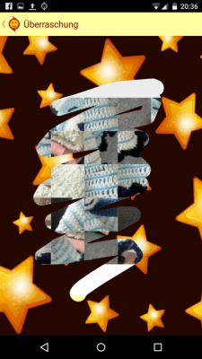 Durch einen Klick auf das Bild muss dein Kontakt das Geschenk “freirubbeln”.