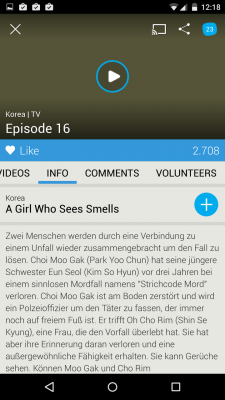 Jede Episode ist mit Kommentaren und Informationen hinterlegt.